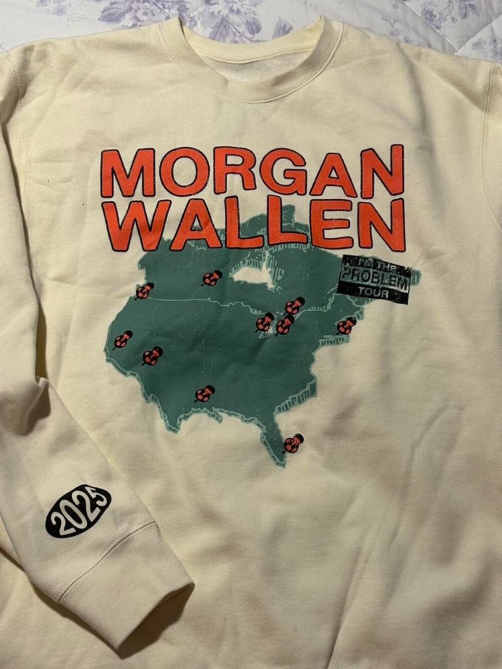 BRAND NEW Morgan Wallen I'm The Problem Tour Crewneck